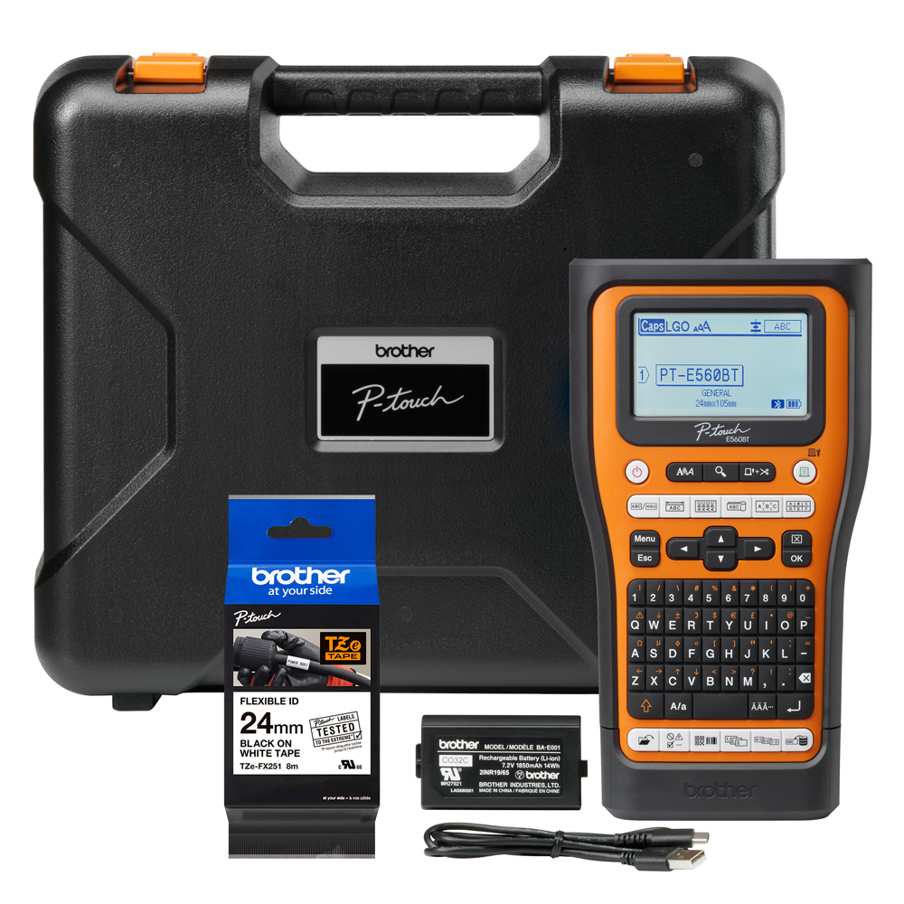 PTE560BTVP | Rotuladora Electrónica Portátil Profesional Ptouch